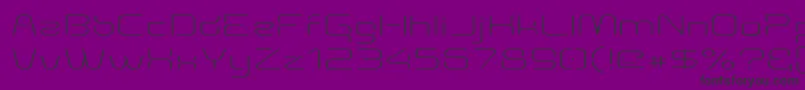 Aunchanted Thin Expanded Font – Black Fonts on Purple Background