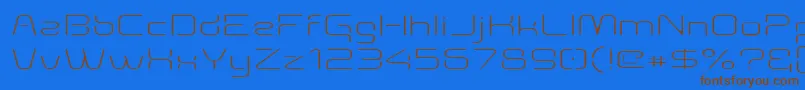 Saiba mais sobre a fonte Aunchanted Thin Expanded Fonte Aunchanted Thin Expanded – fontes marrons em um fundo azul