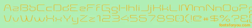 More about Aunchanted Thin Expanded Font Aunchanted Thin Expanded Font – Orange Fonts on Green Background