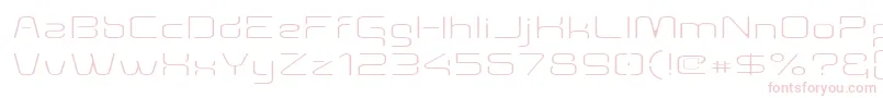 Aunchanted Thin Expanded Font – Pink Fonts on White Background