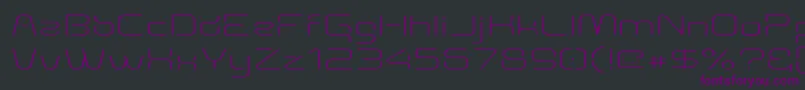 Aunchanted Thin Expanded Font – Purple Fonts on Black Background