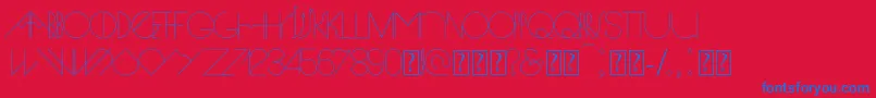 Spike Font – Blue Fonts on Red Background