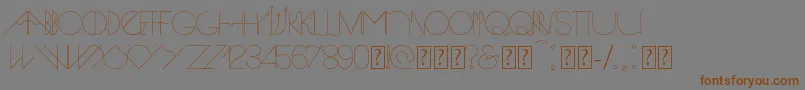 Spike Font – Brown Fonts on Gray Background