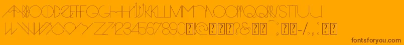 Spike-fontti – ruskeat fontit oranssilla taustalla