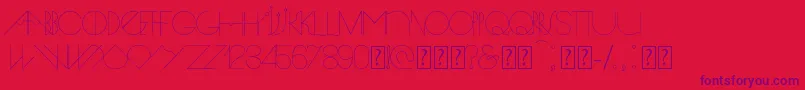 Spike Font – Purple Fonts on Red Background