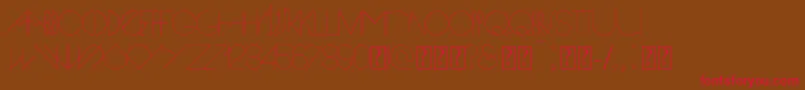 Spike Font – Red Fonts on Brown Background