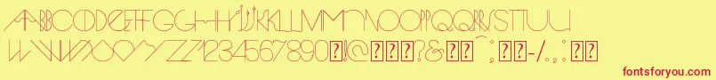 Spike Font – Red Fonts on Yellow Background