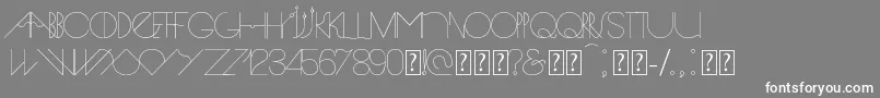 Spike Font – White Fonts on Gray Background