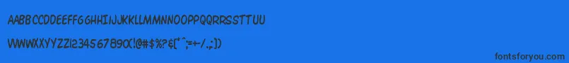 Overstreetbiblecond Font – Black Fonts on Blue Background