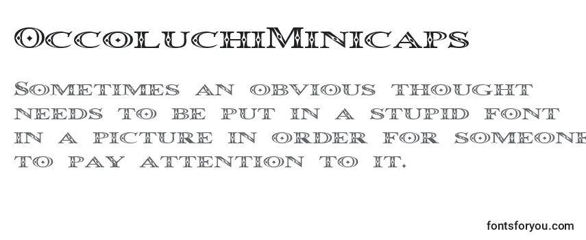 OccoluchiMinicaps フォントのレビュー