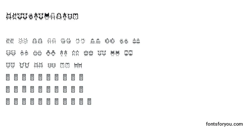 Czcionka Warriorsdcoxy – alfabet, cyfry, specjalne znaki
