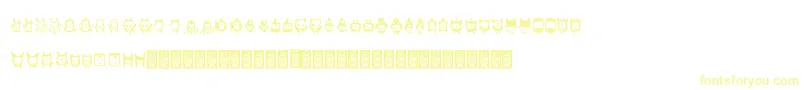 Warriorsdcoxy-Schriftart – Gelbe Schriften