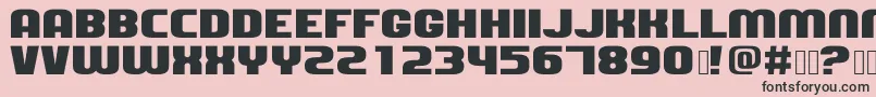 Dozertwo Font – Black Fonts on Pink Background