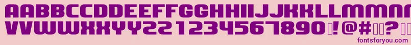 Dozertwo Font – Purple Fonts on Pink Background