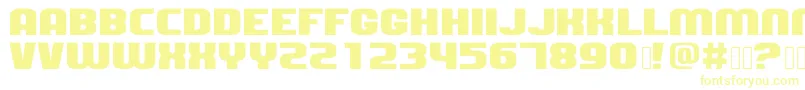 Dozertwo Font – Yellow Fonts on White Background