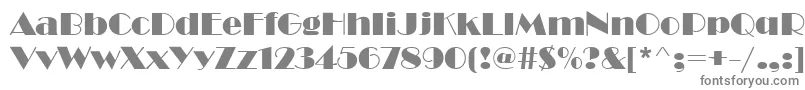 フォントBravoCyr – 白い背景に灰色の文字