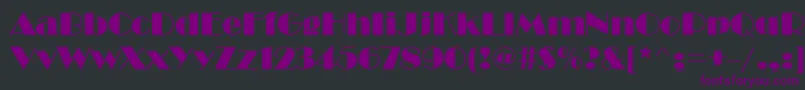 BravoCyr Font – Purple Fonts on Black Background