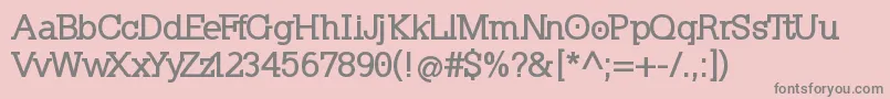 Kleinslabserif ffy Font – Gray Fonts on Pink Background