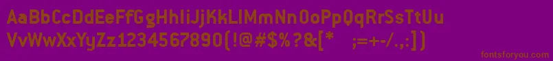 PfpremierBold Font – Brown Fonts on Purple Background