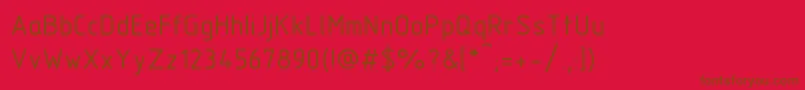 TFlexTypeB Font – Brown Fonts on Red Background