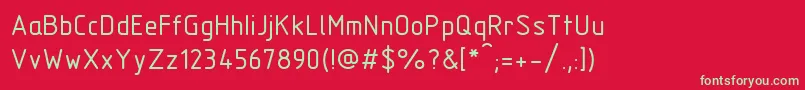 TFlexTypeB Font – Green Fonts on Red Background
