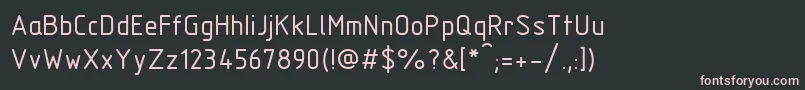 Шрифт TFlexTypeB – розовые шрифты на чёрном фоне