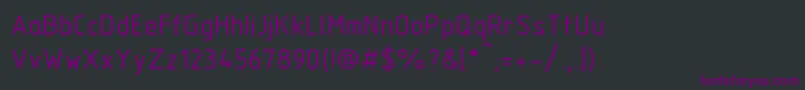 Шрифт TFlexTypeB – фиолетовые шрифты на чёрном фоне