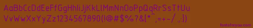 Шрифт TFlexTypeB – фиолетовые шрифты на коричневом фоне