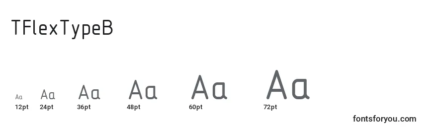 Размеры шрифта TFlexTypeB