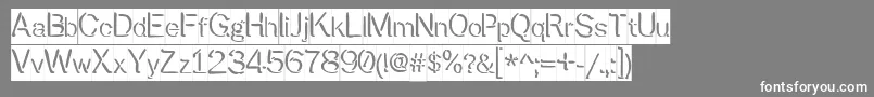 Preslite Font – White Fonts on Gray Background