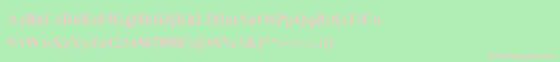 AngsanaupcРџРѕР»СѓР¶РёСЂРЅС‹Р№ Font – Pink Fonts on Green Background