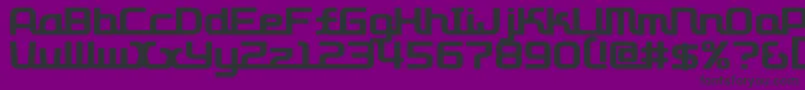 D3roadsterism Font – Black Fonts on Purple Background