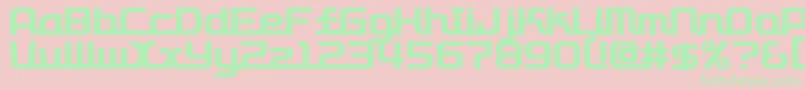 D3roadsterism Font – Green Fonts on Pink Background