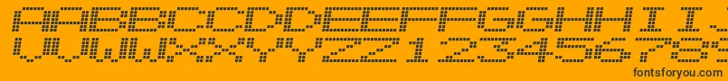 Alpnscnd Font – Black Fonts on Orange Background