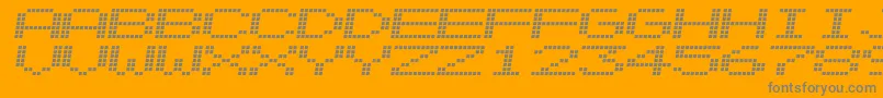 フォントAlpnscnd – オレンジの背景に灰色の文字