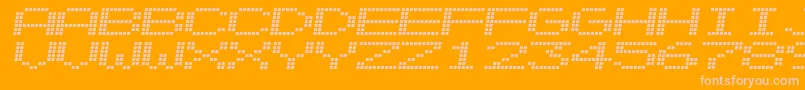 Alpnscnd Font – Pink Fonts on Orange Background