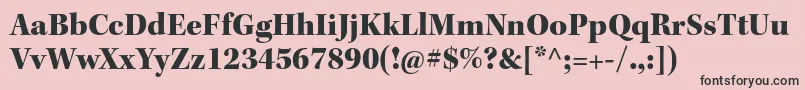 KeplerstdBlacksubh Font – Black Fonts on Pink Background