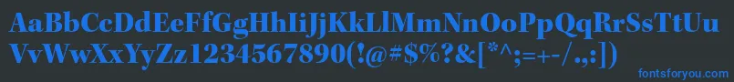 KeplerstdBlacksubh Font – Blue Fonts on Black Background