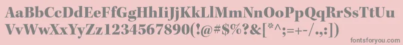 KeplerstdBlacksubh Font – Gray Fonts on Pink Background