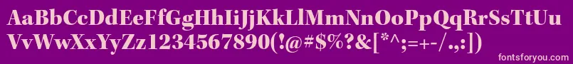 KeplerstdBlacksubh Font – Pink Fonts on Purple Background