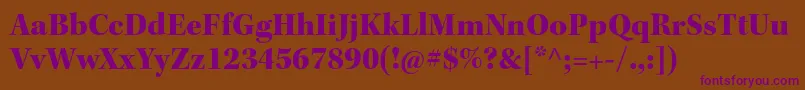 KeplerstdBlacksubh Font – Purple Fonts on Brown Background