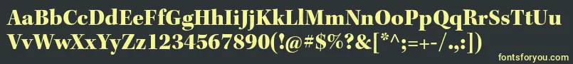 KeplerstdBlacksubh Font – Yellow Fonts on Black Background