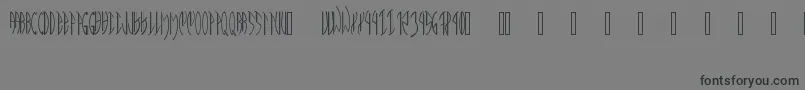 MeatPaperPd Font – Black Fonts on Gray Background