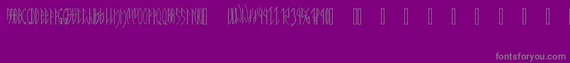 MeatPaperPd Font – Gray Fonts on Purple Background