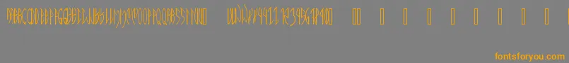 MeatPaperPd Font – Orange Fonts on Gray Background