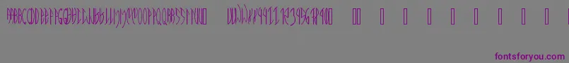 MeatPaperPd Font – Purple Fonts on Gray Background