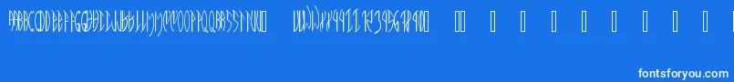 MeatPaperPd Font – White Fonts on Blue Background