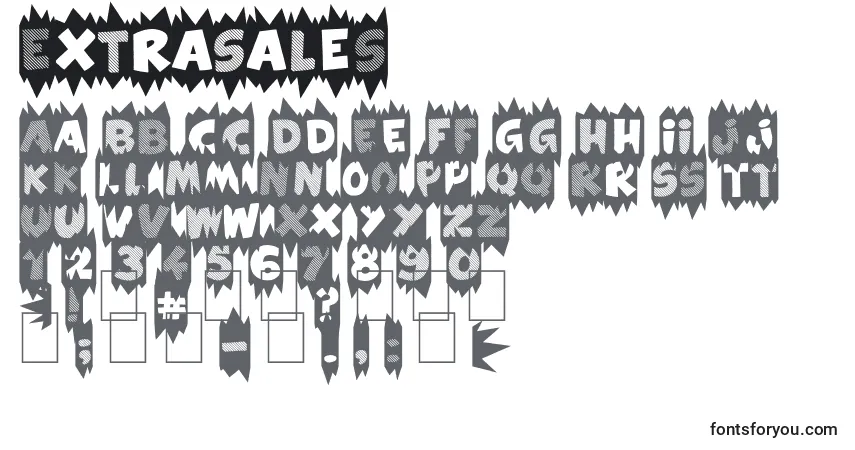 ExtraSales Font – alphabet, numbers, special characters