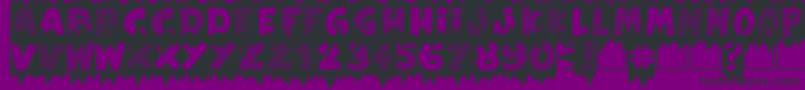 ExtraSales Font – Black Fonts on Purple Background