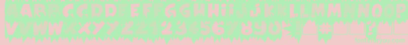 ExtraSales Font – Green Fonts on Pink Background